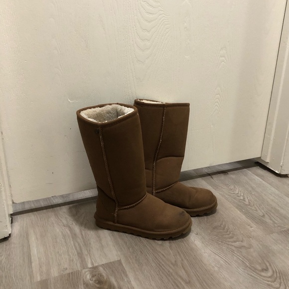 Brown high top boots - Picture 3 of 9